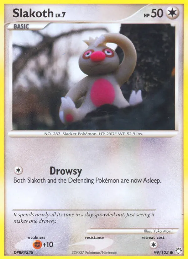 Slakoth 99 card from Mysterious Treasures