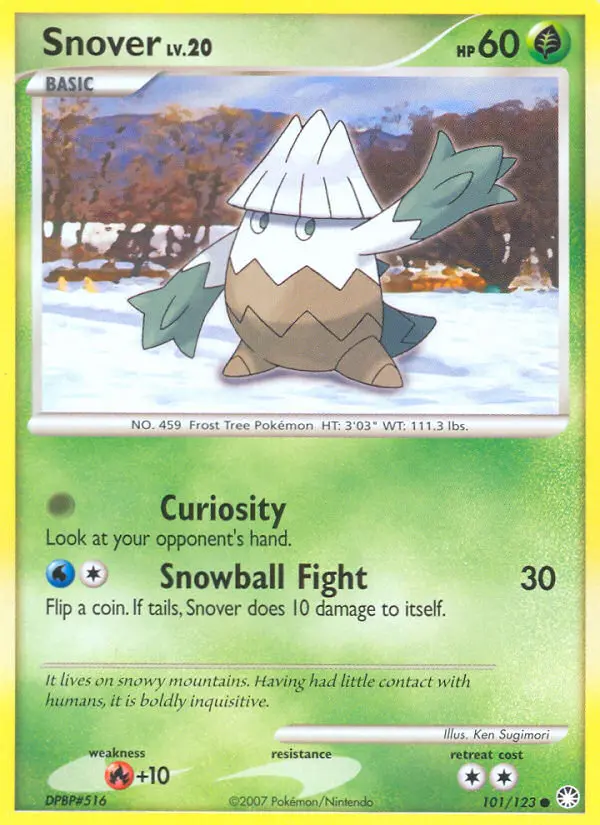 Snover 101 card from Mysterious Treasures