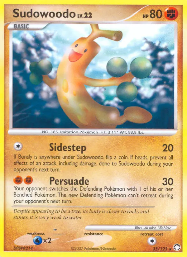 Sudowoodo 35 card from Mysterious Treasures