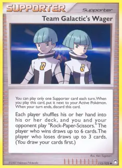 Team Galactic's Wager — Mysterious Treasures #115