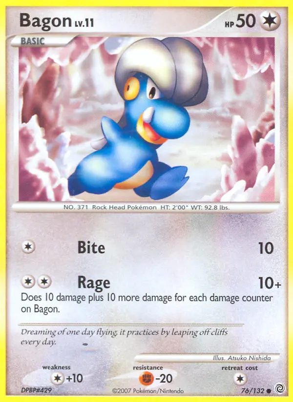 Bagon 76 card from Secret Wonders