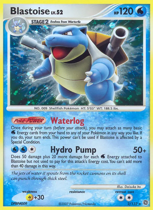 Blastoise 2 — Secret Wonders 2, Holofoil finish