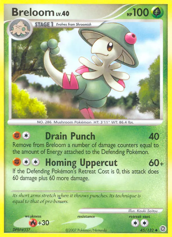 Breloom 45 card from Secret Wonders