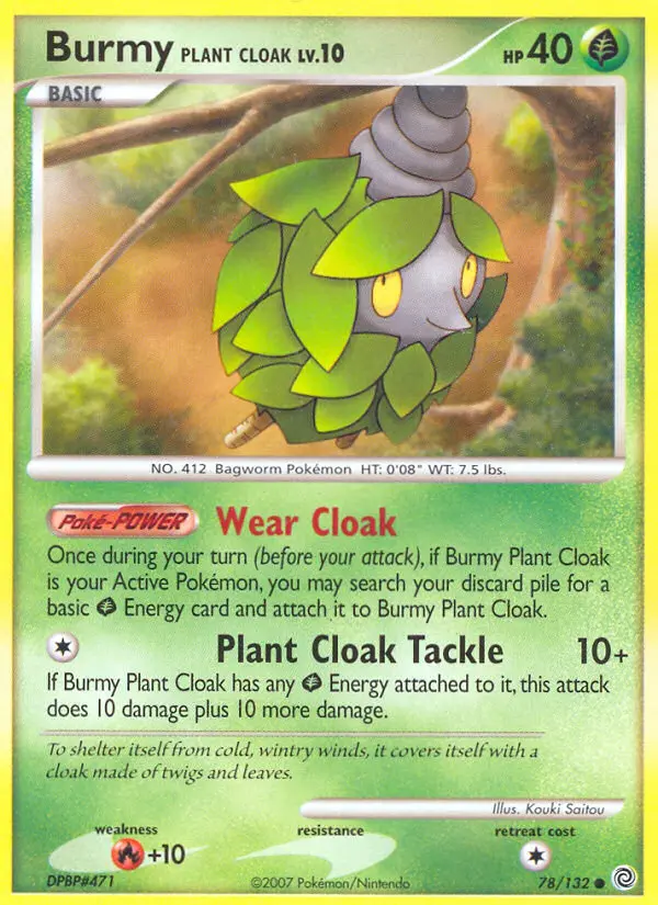 Burmy Plant Cloak 78 card from Secret Wonders
