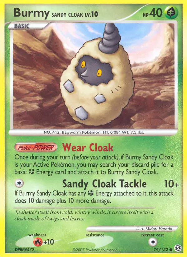 Burmy Sandy Cloak 79 card from Secret Wonders