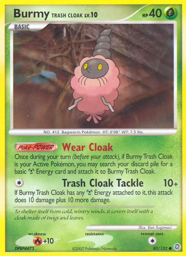 Burmy Trash Cloak 80 card from Secret Wonders