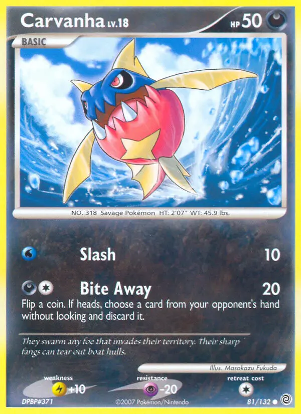 Carvanha 81 card from Secret Wonders