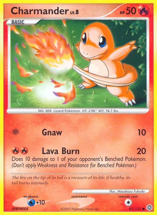 Charmander 82 card from Secret Wonders