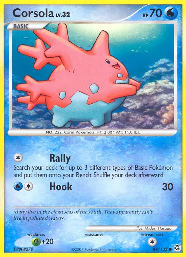 Corsola 84 card from Secret Wonders