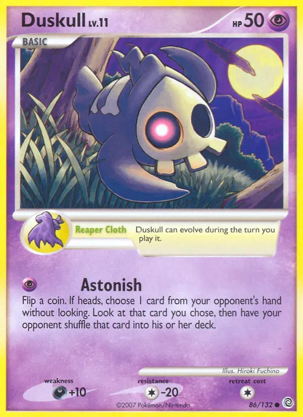 Duskull 86 card from Secret Wonders