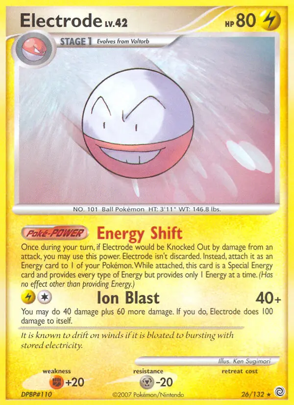 Electrode 26 card from Secret Wonders