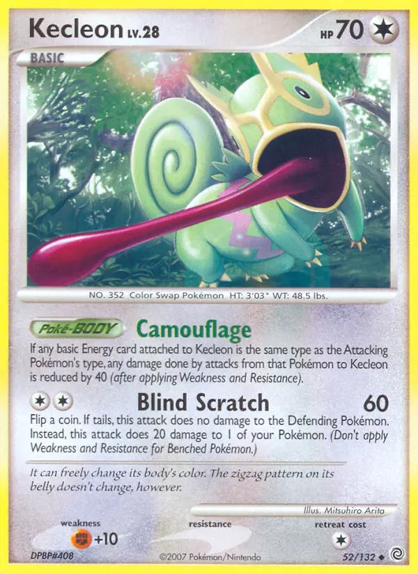 Kecleon 52 card from Secret Wonders