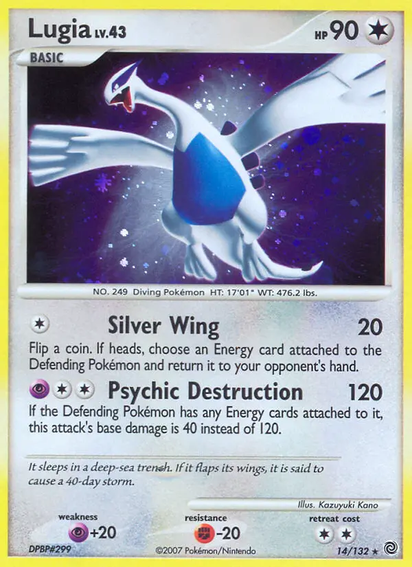 Lugia 14 — the most expensive Secret Wonders card