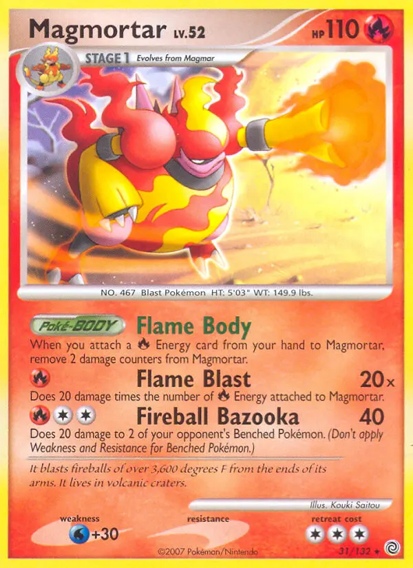 Magmortar 31 card from Secret Wonders