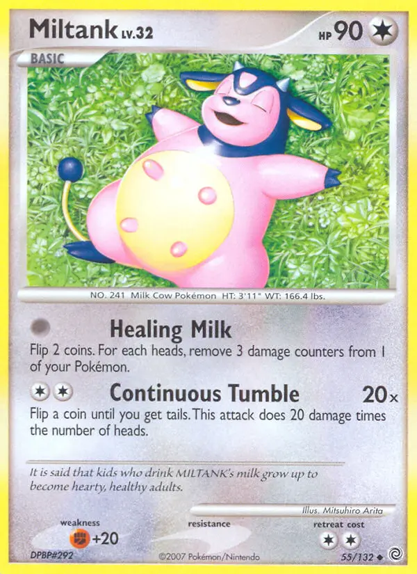 Miltank 55 card from Secret Wonders