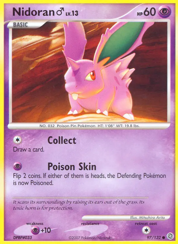 Nidoran ♂ 97 card from Secret Wonders