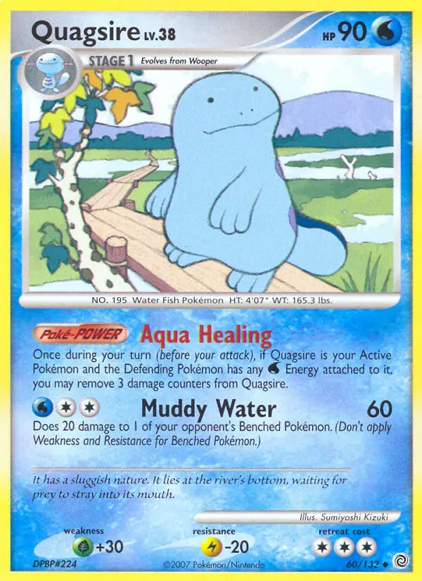 Quagsire 60 card from Secret Wonders