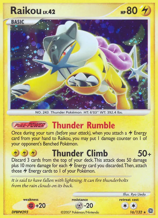 Raikou 16 card from Secret Wonders
