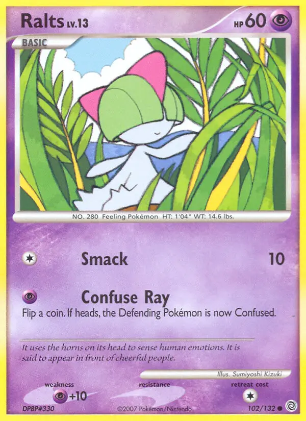 Ralts 102 card from Secret Wonders