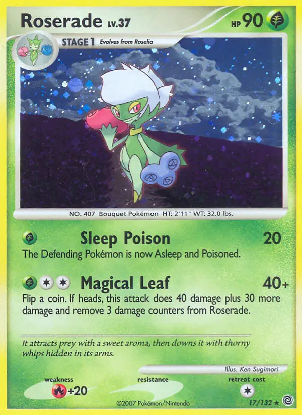 Roserade 17 card from Secret Wonders