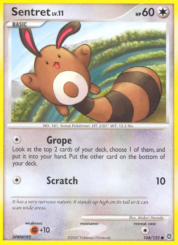Sentret 104 card from Secret Wonders