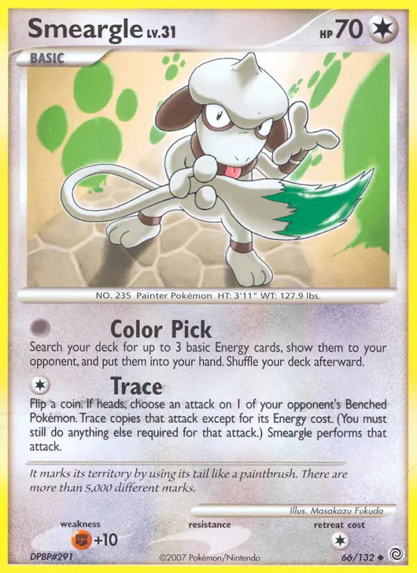 Smeargle 66 card from Secret Wonders