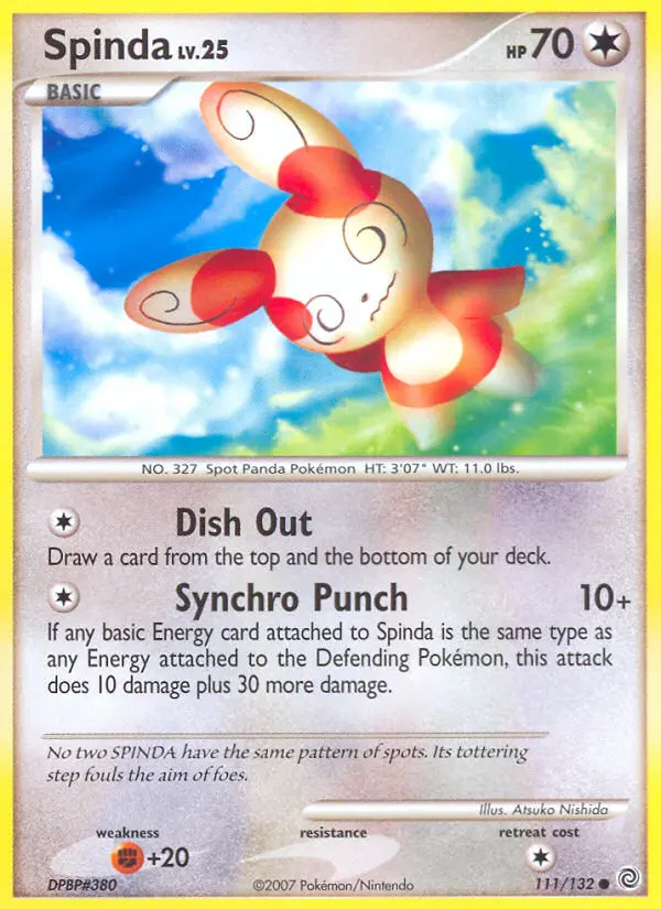 Spinda 111 card from Secret Wonders