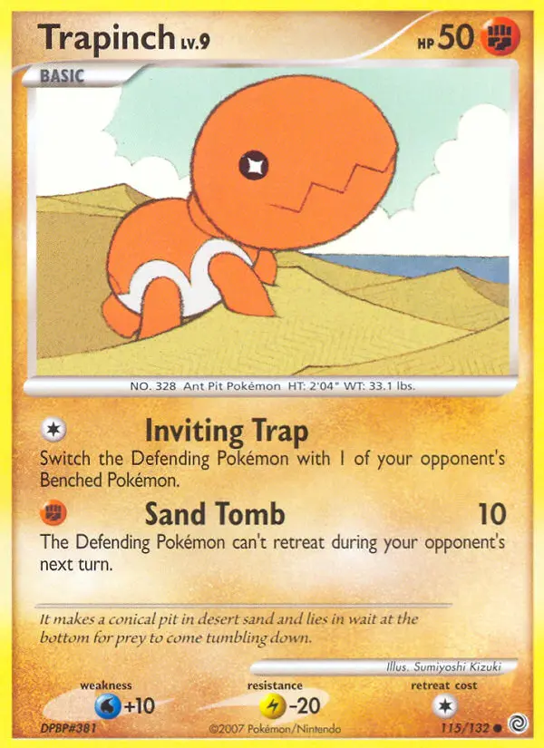 Trapinch 115 card from Secret Wonders