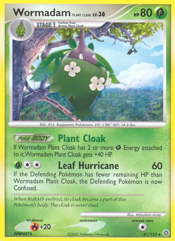 Wormadam Plant Cloak 41 card from Secret Wonders