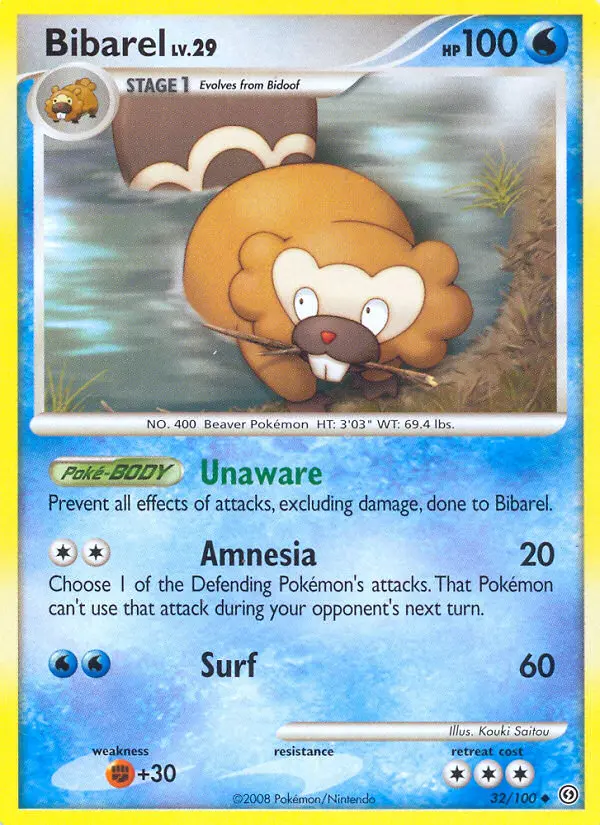 Bibarel 32 card from Stormfront