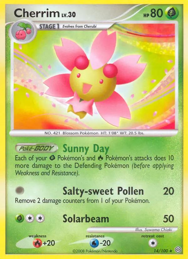 Cherrim 14 card from Stormfront