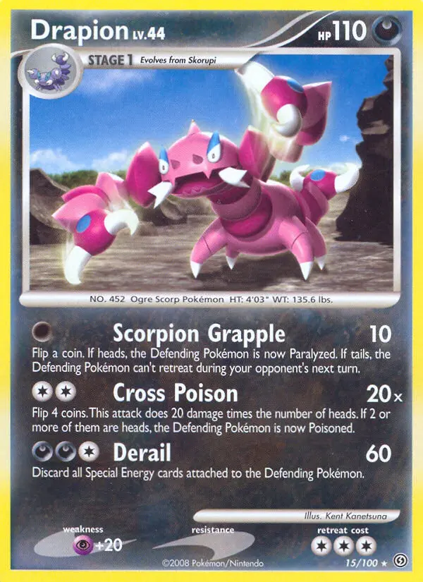 Drapion 15 card from Stormfront
