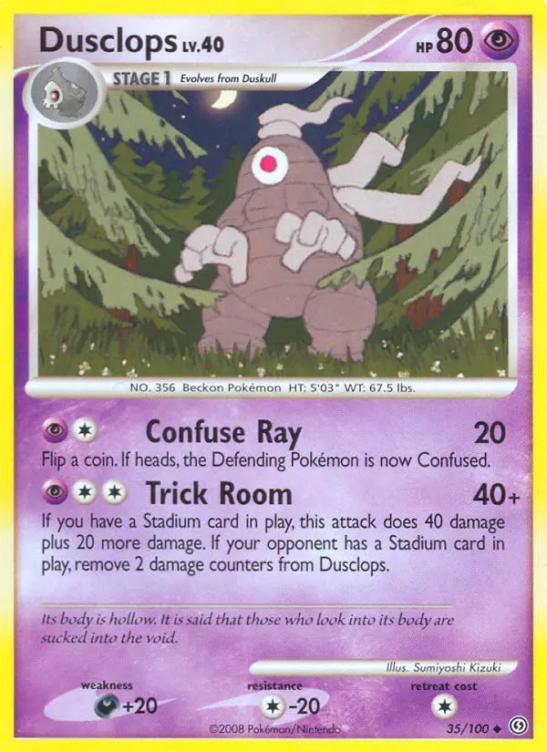 Dusclops 35 card from Stormfront