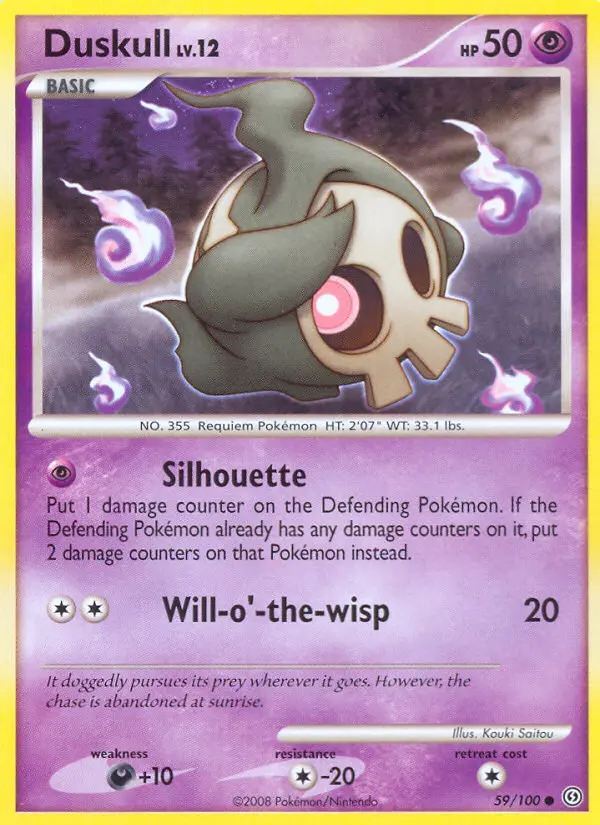 Duskull 59 card from Stormfront