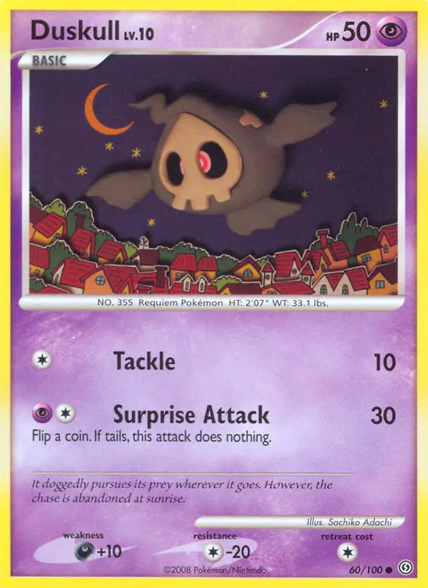Duskull 60 card from Stormfront