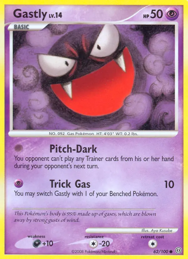 Gastly 62 card from Stormfront