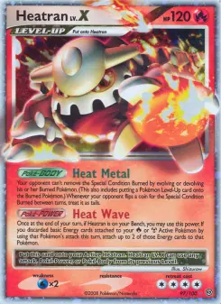 Heatran LV.X — Stormfront #97
