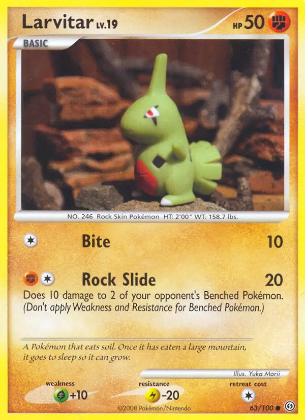 Larvitar 63 card from Stormfront