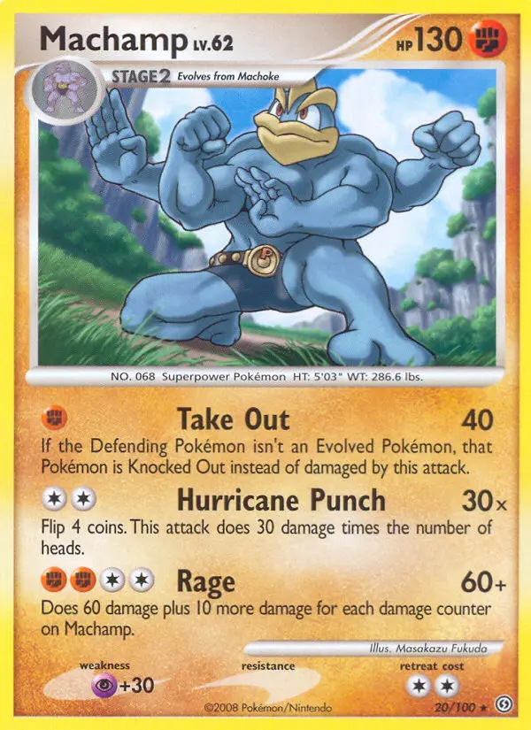 Machamp 20 card from Stormfront