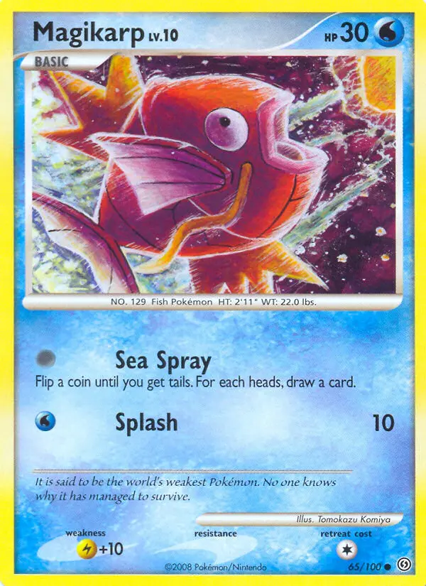 Magikarp 65 card from Stormfront