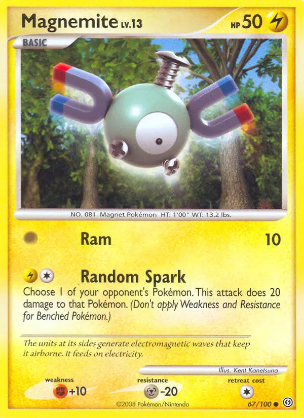 Magnemite 67 card from Stormfront