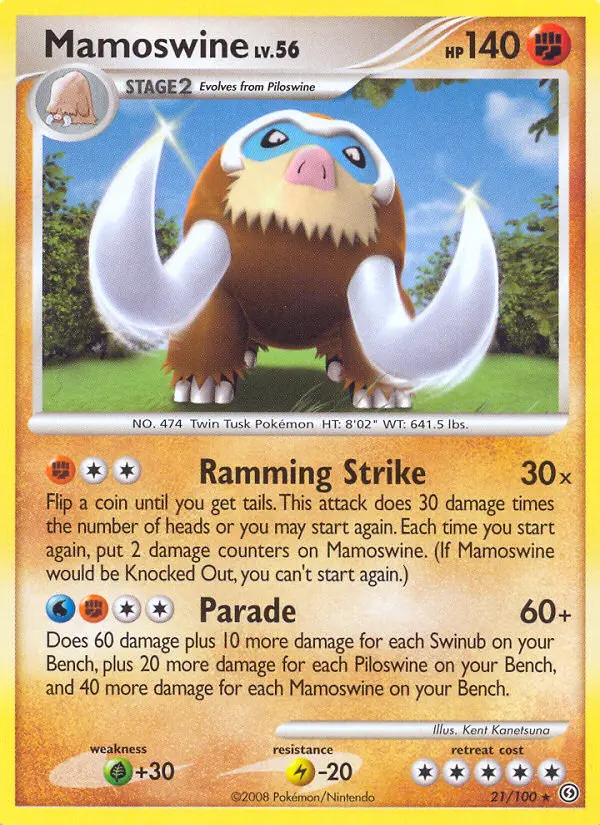 Mamoswine 21 card from Stormfront
