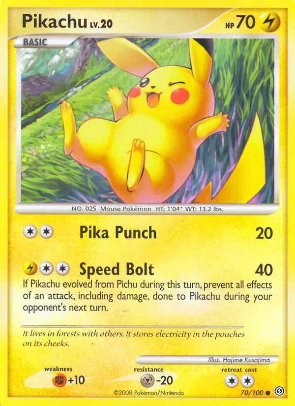 Pikachu 70 — Stormfront 70, Normal finish