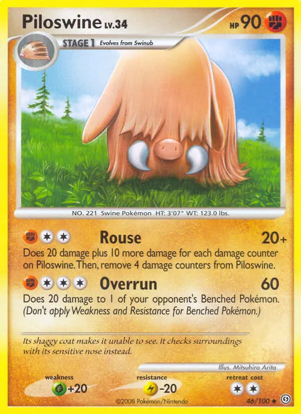Piloswine 46 card from Stormfront