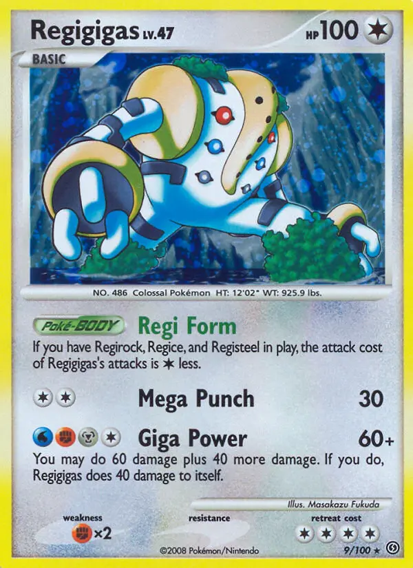 Regigigas 9 card from Stormfront