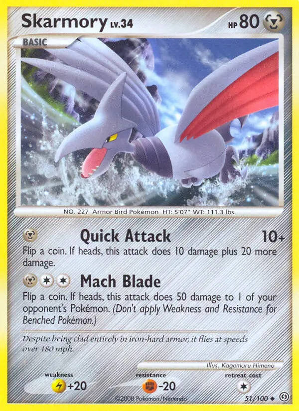 Skarmory 51 card from Stormfront