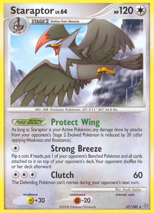 Staraptor 27 card from Stormfront