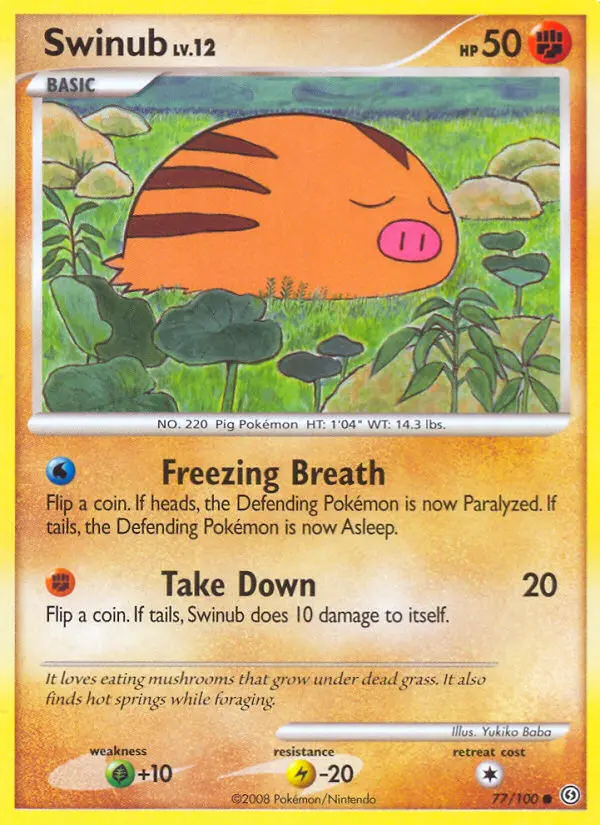 Swinub 77 card from Stormfront