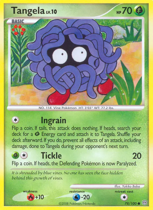 Tangela 78 card from Stormfront