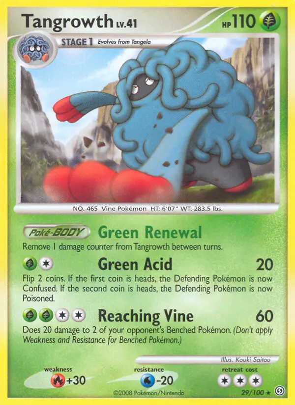 Tangrowth 29 card from Stormfront